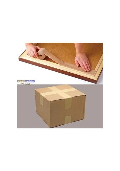 Silikonlu Kraft Kağıt Koli Bandı 45 Mm X 40 Mt Bant Marketim 1 Adet