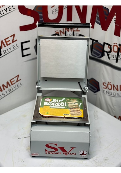 Sönmez Vakum Karton Tabak Yapıştırma Makinesi Su Böreği Döner Paketleme Makinası