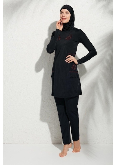Pierre Cardin 191913 Uzunkollu Aplikeli Tesettür Mayo