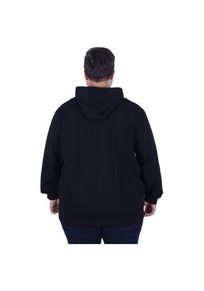 Starbattal Büyük Beden Basic Mevsimlik Fermuarlı Kapüşonlu Sweat 22751 Sıyah Siyah Starbattal Büyük Beden Basic Mevsimlik Fermuarlı Kapüşonlu Sweat 22751 Sıyah Siyah