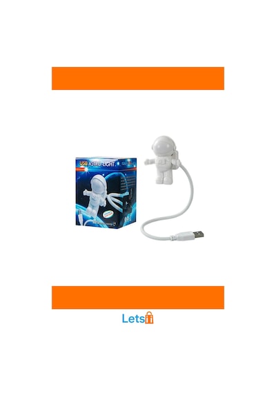 Astronot Usb Gece Lambası Sevimli Aydınlatma Çok Renkli