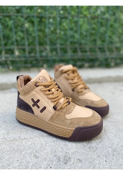 Guja 23k359-7 Kadın Sneakers Günlük Giyim Camel