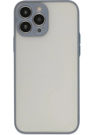 Apple İphone 14 Pro Max Kılıf Montreal Silikon Kapak - Gri
