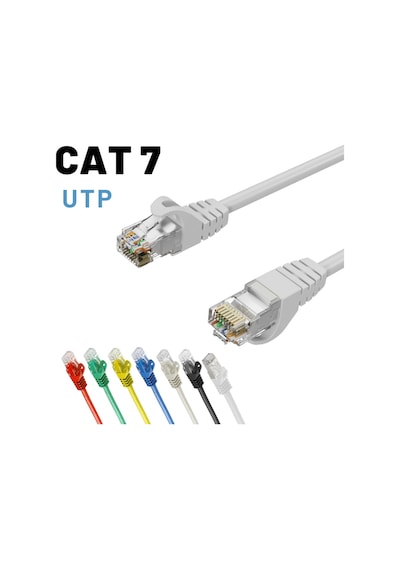 Irenıs Beyaz 3 Metre Cat7 Utp Ethernet Network İnternet Lan Ağ Kablosu