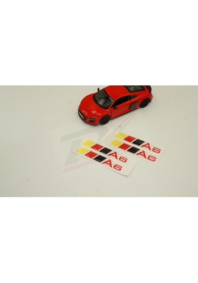 Audi A6 Logo 3M 3D Damla Silikon Torpido Bagaj Çamurluk Logo Ambl