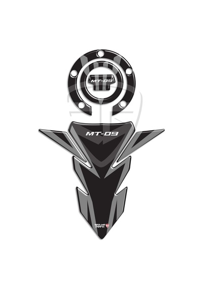 Yamaha Mt 09 Tank Pad Depo Kapak Pad Gri Siyah