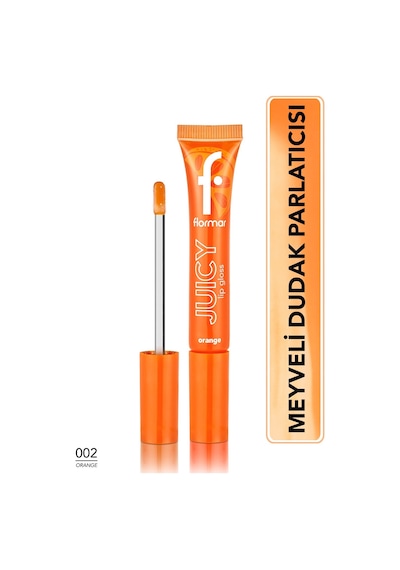 Flormar Juicy Doğal Renk Veren Meyve Aromalı Nemlendirici Dudak Parlatıcısı 002 Orange