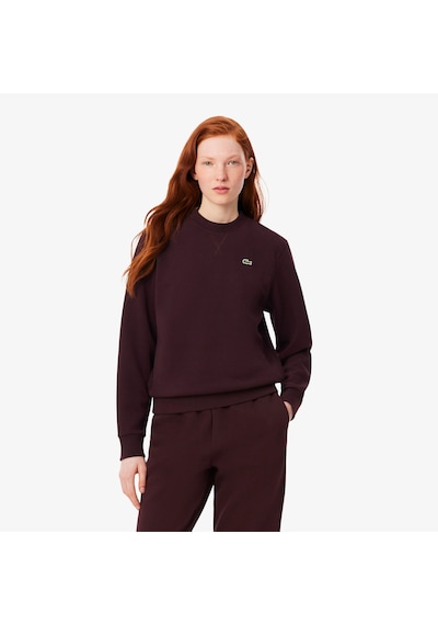 Lacoste Kadın Regular Fit Bisiklet Yaka Sweatshirt Mor
