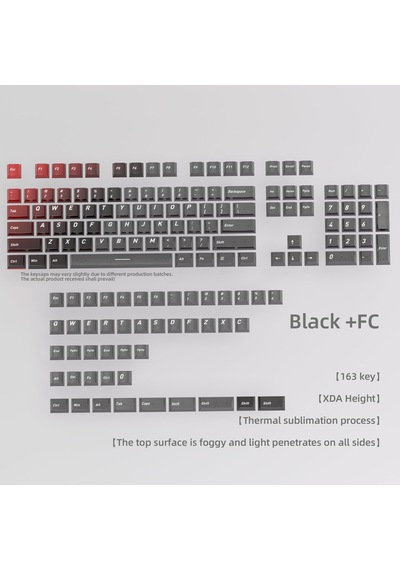 Mekanik Klavye Keycaps Rgb Şeffaf Gaming Pbt Tuş Takımı Black