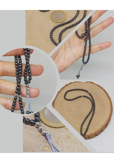 Hematit Taşı 99luk Tesbih 4mm 14710 Çok Renkli