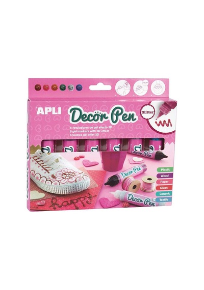 Apli Dekor Hobby Jel Kalem 6 Renk Çok Renkli