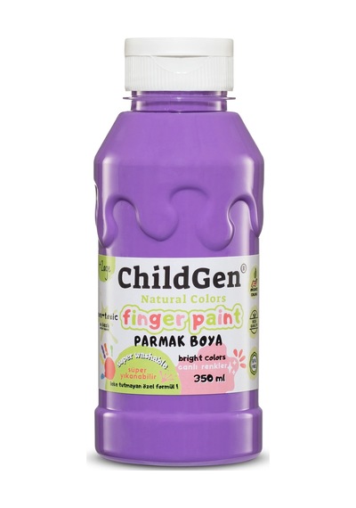 Childgen Süper Yıkanabilir Parmak Boya 350ml - Mor Mavi