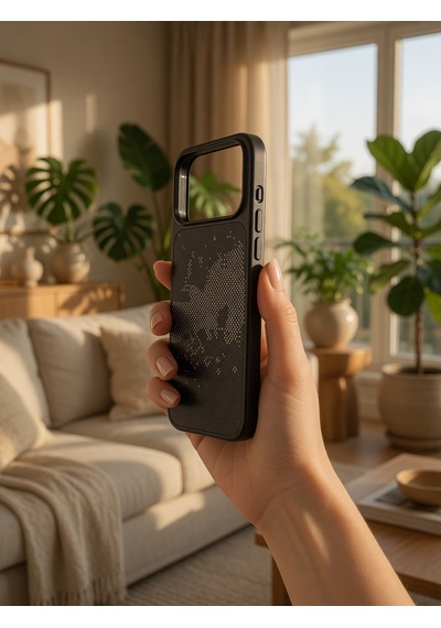 İphone 17/18 Promax Ortak Uyumlu Karbon Fiber Desenli Darbeye Dayanıklı Kılıf Çok Renkli1