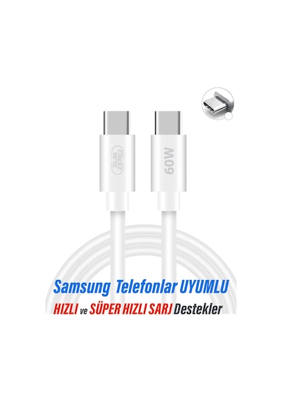 Samsung Uyumlu A05 A5s A15 A24 A25 Hızlı Şarj Kablosu Type-c 25w Hızlı