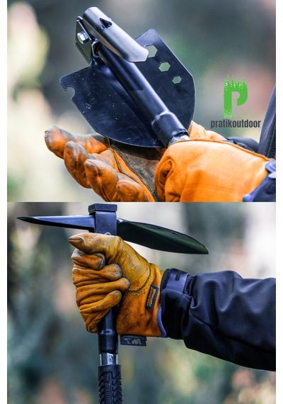 Katlanır Multi Çelik Kürek. Çekiç. Çapa - Multitools