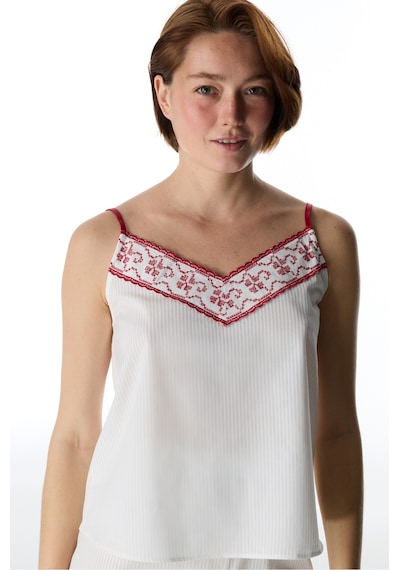 Penti Kırık Beyaz Magnifique Pamuklu Atlet Pijama Üstü