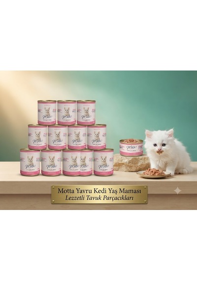 Tavuk Etli Gravy Yavru Kedi Konserve Mama 400 Gr. - 12 Adet