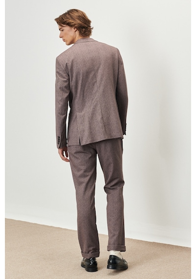 Altınyıldız Collectıon Erkek Kahve Sıyah Slim Fit Dar Kesim Mono Yaka Desenli Takım Elbise Altınyıldız Collectıon Erkek Kahve Sıyah Slim Fit Dar Kesim Mono Yaka Desenli Takım Elbise