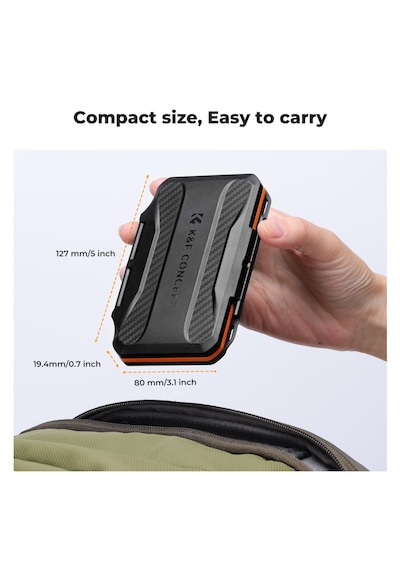 K&f Concept Hard Case Kart Kutusu Typ-b Kartlar İçin 6 Lı Siyah