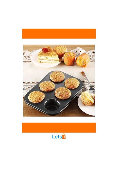6'lı Yapışmaz Muffin Kek Kalıbı Dayanıklı Ve Isıya Dirençli Çok Renkli