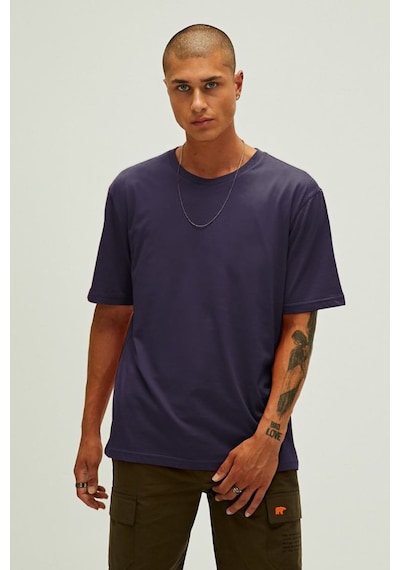 Routıne Basıc T-shırt Os Erkek T-shirt 26.01.07.042-c180 Mor