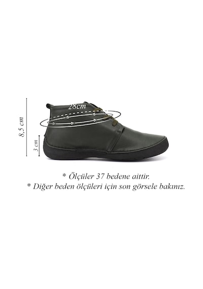 Gönderir Gönderi R Kadın Haki Antik Bağcıklı Hakiki Deri Comfort Bot Dkzb02842661