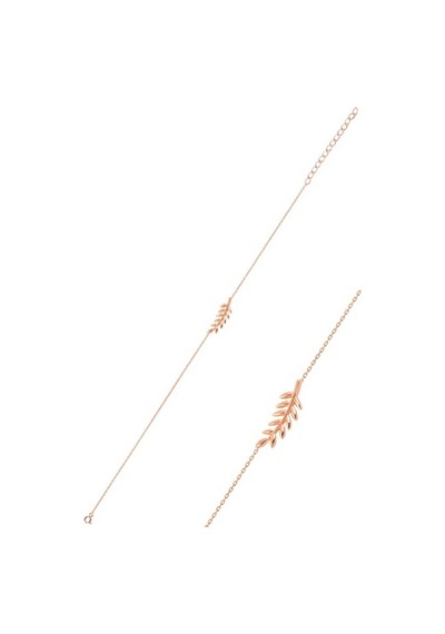 Gümüş Rose Yaprak Üçlü Set