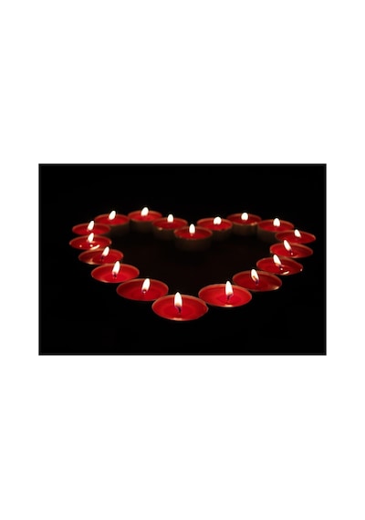 Kırmızı Dekoratif Kokusuz Tealight Mum Tea Light Mum 50 Adet Mum & Kandil Kırmızı