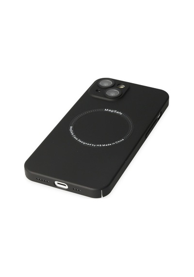 Apple iPhone Uyumlu  14 Plus Kılıf Jack Magneticsafe Lens Silikon -  Siyah
