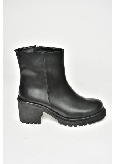 Fox Shoes T726911109 Siyah Kalın Topuklu Kadın Bot Siyah