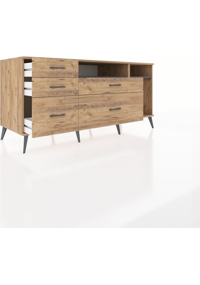 Kronos Konsol 2 Raflı 5 Çekmeceli 176x59x83 Çam-antrasit/çam Antrasit/çam Kronos Konsol 2 Raflı 5 Çekmeceli 176x59x83 Çam-antrasit/çam Antrasit/çam
