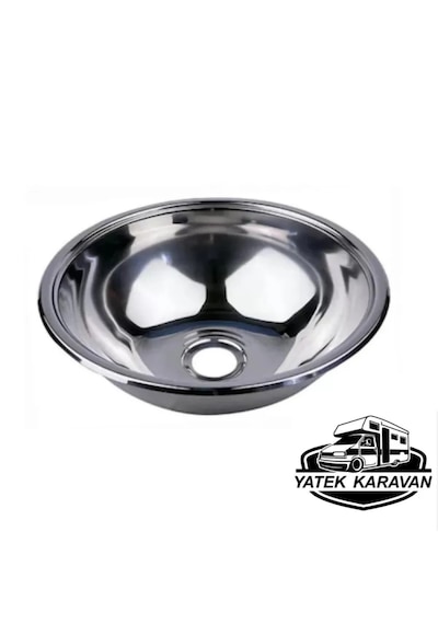 Tekne - Karavan İçin Evye Lavabo, Krom, 29 Cm Yatek Karavan