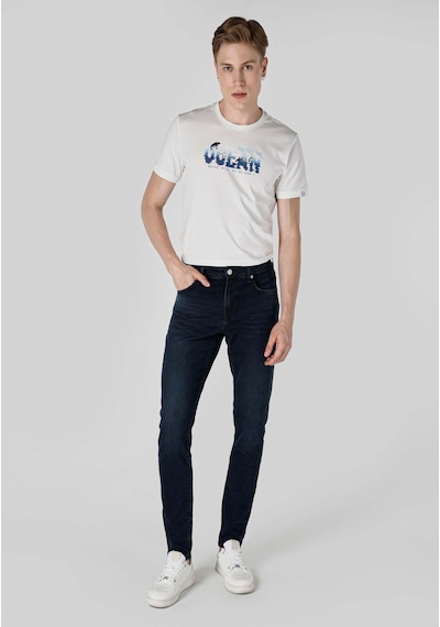 Colin's Colins Slim Fit Düşük Bel Dar Paça Pamuklu Erkek Blue Black Denim Jean Pantolon Cl1065538 Q1.v1 Dn42929 DENİM