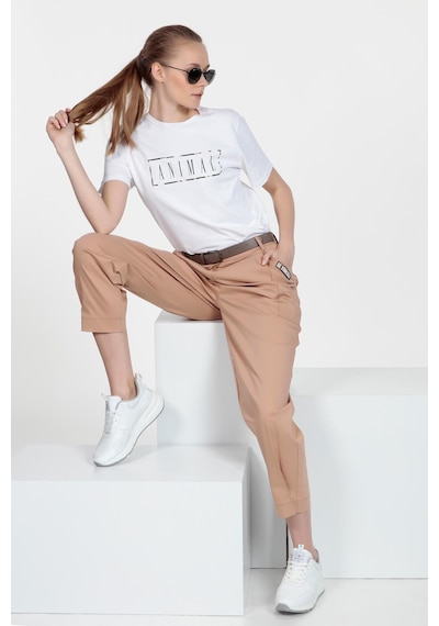 Straight Pantolon Vizon