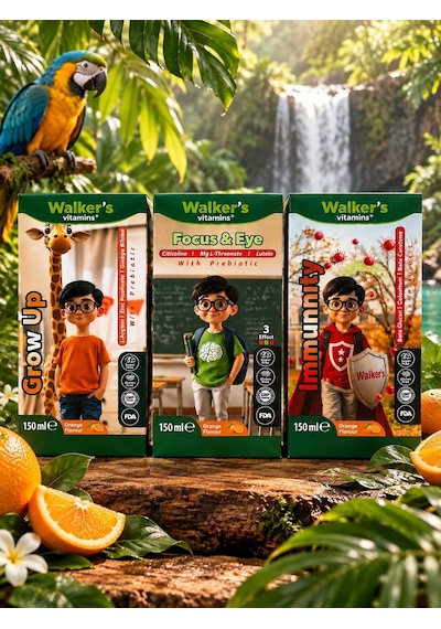 Focus Eye Kids Şurup Sitikolin, Lutein , Beta Glukan - 2'li