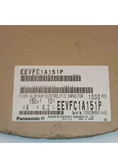 Eevfc1a151p 150mf 10v 8x6.2 Panasonıc Smd Kondansatör 100 Adet