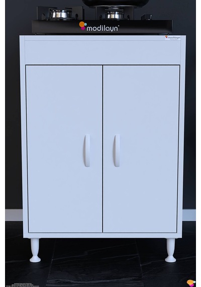 Lenaw 60x85x56 Cm Set Üstü Ocak Uyumlu Çift Kapaklı Raflı Mutfak Dolabı Çok Amaçlı Dolap Beyaz Lenaw 60x85x56 Cm Set Üstü Ocak Uyumlu Çift Kapaklı Raflı Mutfak Dolabı Çok Amaçlı Dolap Beyaz