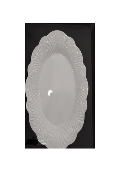 6 Adet 21x14 Cm Melamin Kırılmaz Kayık Salata Tabağı Servis Tabağı Yemek Meze Tabağı Beyaz