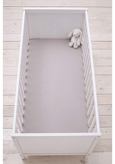 4 Adet 65 X 95 X 10 Cm Anne Yanı Lastikli Penye Kumaş Bebek Çarşafı
