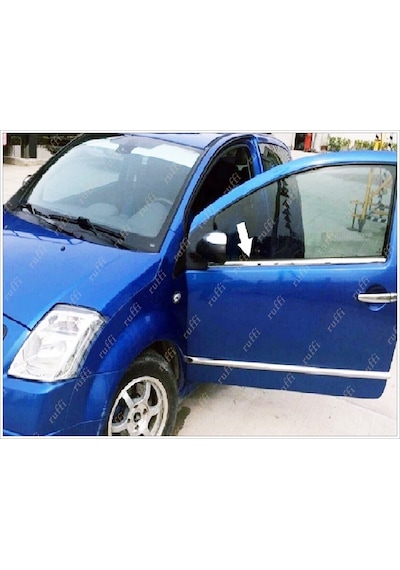 Citroen C2 Krom Cam Çıtası 2 Prç. 2002 Üzeri P. Çelik
