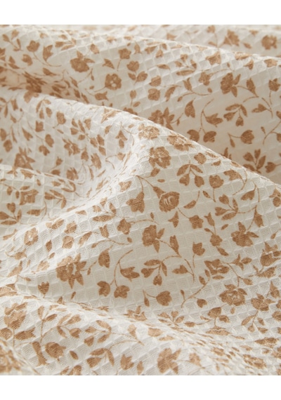 Floral Trail Çift Kişilik Pike 200x220 Cm Bej