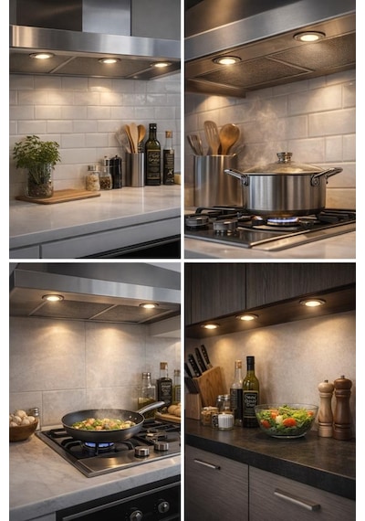 3 Watt Gömme Led Spot 220v Gün Işığı Dolap İçi & Mutfak Altı Aydınlatma Gümüş
