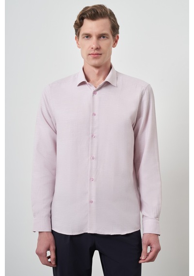 Morven Erkek Pembe Slim Fit İtalyan Yaka Gömlek 25mc004021150 Pembe Pembe