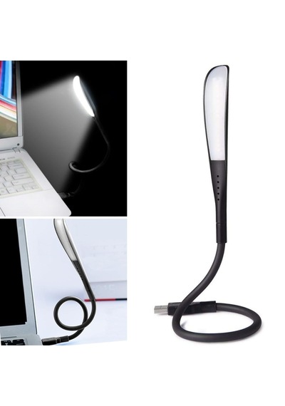 Lunaev Usb Girişli 14 Ledli 3 Kademeli Dokunmatik Masa/kitap Okuma Lambası Ledi Siyah .