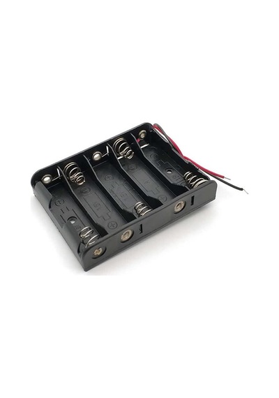 5'li 1,5v Aa Kalem Pil Kutusu Yuvası 5x1,5v Kablolu Batarya Pil Tutucu