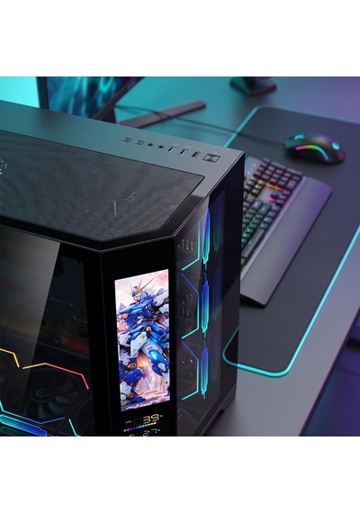 Nova V2 Mid-tower Gaming Kasa, 9,16 İnç Lcd Ekran, Argb