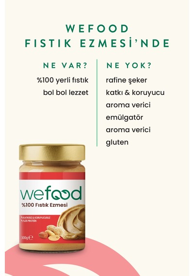 %100 Fıstık Ezmesi 300 Gr