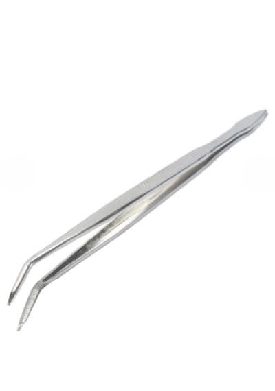 Penset Eğri Uçlu 16 Cm Nikel Kaplama