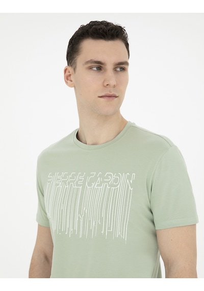 Pierre Cardin Erkek Çağla Tişört 50282064-Vr016 Yeşil