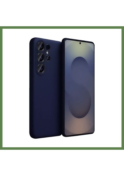 Bezos Samsung Galaxy S26 Ultra Uyumlu Nano İçi Kadife Silikon - Lacivert Hb006